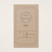 Kraftヴィンテージとロゴブティック製品の価格ラベル (正面)