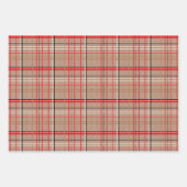 Kraftヴィンテージはがき、メッセージ、プレイド  ラッピングペーパーシート (正面3)