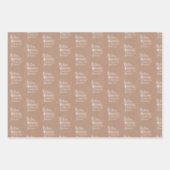 Kraftヴィンテージはがき、メッセージ、プレイド  ラッピングペーパーシート (正面2)