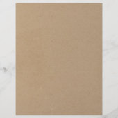 Kraft上のウイスキー試飲の評価スコアカフェイクード レターヘッド (裏面)