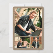 Kraft大学院手書きスクリプト写真グラードパーティー 招待状 (裏面)