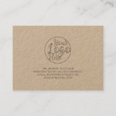 Kraft手書きシンプルハートお客様ありがとう 名刺 (裏面)