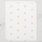 Kraft水玉模様オンホワイト文房具 (正面/裏面)