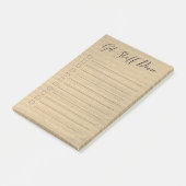 Kraft紙スクリプトリストを実行する物を取得 ポストイット (アングル)