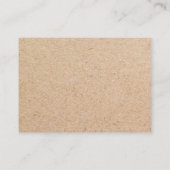 Kraft紙モダン新しいアドレスの移動告知 エンクロージャーカード (裏面)
