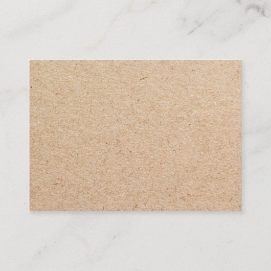 Kraft紙モダン新しいアドレスの移動告知 エンクロージャーカード (裏面)