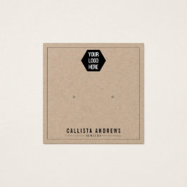 Kraft紙ロゴのイヤリング表示カードを追加