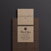 Kraft紙ロゴを追加ありがとうございますビジネス スクエア名刺