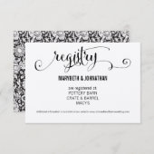 Kraft素朴の登結婚録カード エンクロージャーカード (正面/裏面)