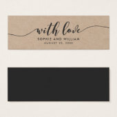 Kraft素朴スリラックスト結婚は愛と (正面&裏面)