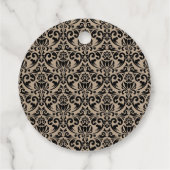 Kraft素朴ヴィンテージフレームブライダルシャワーありがとう フェイバータグ (裏面)