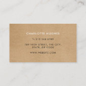 Kraft素朴署名 名刺 (裏面)