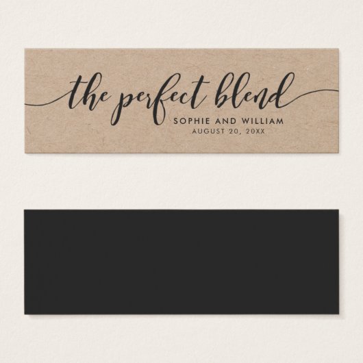 Kraft素朴 Scriptの結婚完璧なブレンド (正面&裏面)