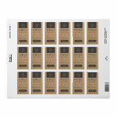 Kraft製品素朴ラベル、シール ラベル (フルシート)