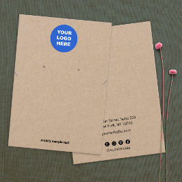 Kraft追加ロゴネックレスイヤリングディスプレイカード