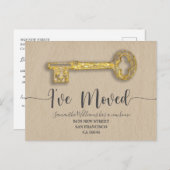 Kraft鍵移動告知 案内ポストカード (正面/裏面)