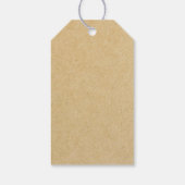 Kraft 素朴 S'more Loveカスタムウェディングメッセージカード ギフトタグ (裏面)