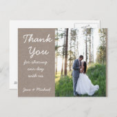 Kraft 結婚's Thank You Post Card ポストカード (正面/裏面)
