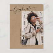 Kraft 1モダン写真ミニマルグラード発表 ポストカード (正面)