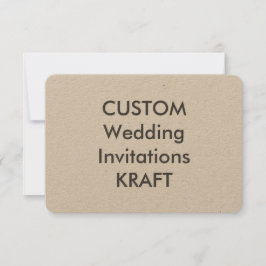 KRAFT 100lb 5インチx 3.5インチ結婚式招待状 招待状