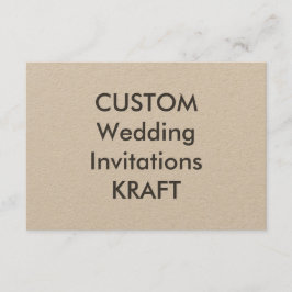 KRAFT 100lb 5インチx 3.5インチ結婚式招待状 招待状