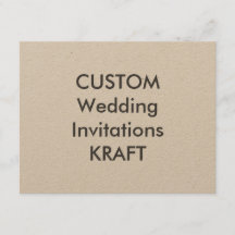 KRAFT 100lb 5.5インチx 4.25インチ結婚式招待状