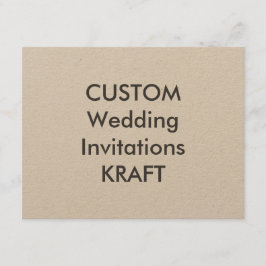 KRAFT 100lb 5.5インチx 4.25インチ結婚式招待状 招待状