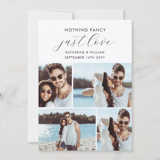 Kraft 4 Photo Collage Nothing ファンシー Just Love セーブザデート (正面)