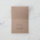 Kraft Add Your Own カスタム Logo Business Company サンキューカード (内部)