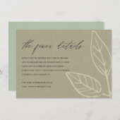 KRAFT AQUA BLUEコンテンポラリーの情葉報 エンクロージャーカード (正面/裏面)