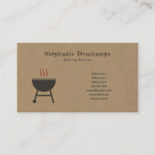 Kraft & BBQ素朴名刺 名刺 (正面)