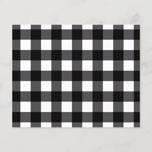 Kraft Buffalo素朴 Plaid写真Save the Date (裏面)