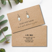 Kraft Classic and Chic Jewelry Display Card 名刺