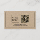 Kraft Cookies Bakery Coffee Shop Homemade Business ロイヤリティカード (裏面)