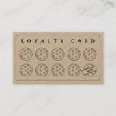 Kraft Cookies Bakery Coffee Shop Homemade Business ロイヤリティカード (正面)