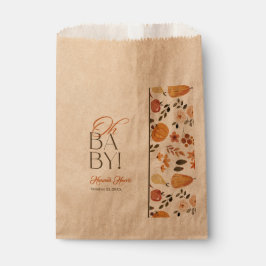 Kraft Fall Theme Baby Shower  フェイバーバッグ