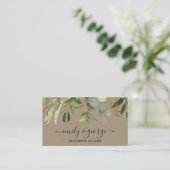 KRAFT GREEN FOLIDS WATER COLOR'結婚s WEBSITE 名刺 (スタンド正面)
