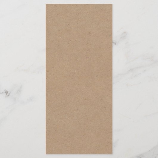 Kraft Greeneryの結婚メニューカード メニュー (裏面)