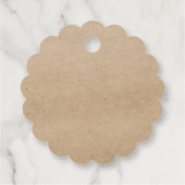 Kraft  Homemade Vanilla Extract Round label tag フェイバータグ (裏面)