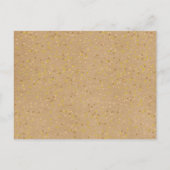 Kraft Love素朴ハートカレンダー日付を保存 案内ポストカード (裏面)