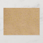 Kraft Love素朴ハートカレンダー日付を保存 案内ポストカード (裏面)