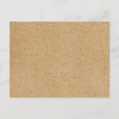 Kraft Love素朴ハートカレンダー日付を保存 案内ポストカード (裏面)