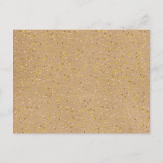 Kraft Love素朴ハートカレンダー日付を保存 案内ポストカード (裏面)