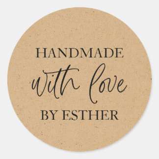 Kraft Made with Love ラウンドシール