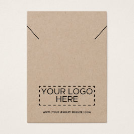 Kraft Necklaceロゴの追加ジュエリー表示カード