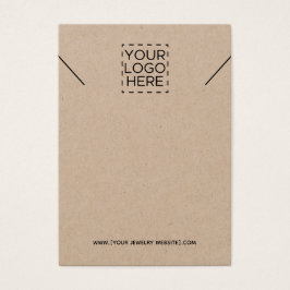 Kraft Necklaceロゴの追加ジュエリー表示カード