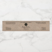 Kraft Paper Cosmetics Jar Label with Logo ペットボトルラベル (シングルラベル)
