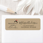 Kraft Paper Marketing Real Estate Address ラベル (インサイチュ)