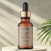 Kraft Paper Minimalist Cosmetics Dropper Bottle  ラベル