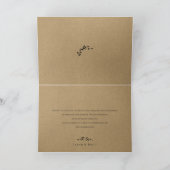 Kraft Photo モダン結婚s Thank You カード (内部)